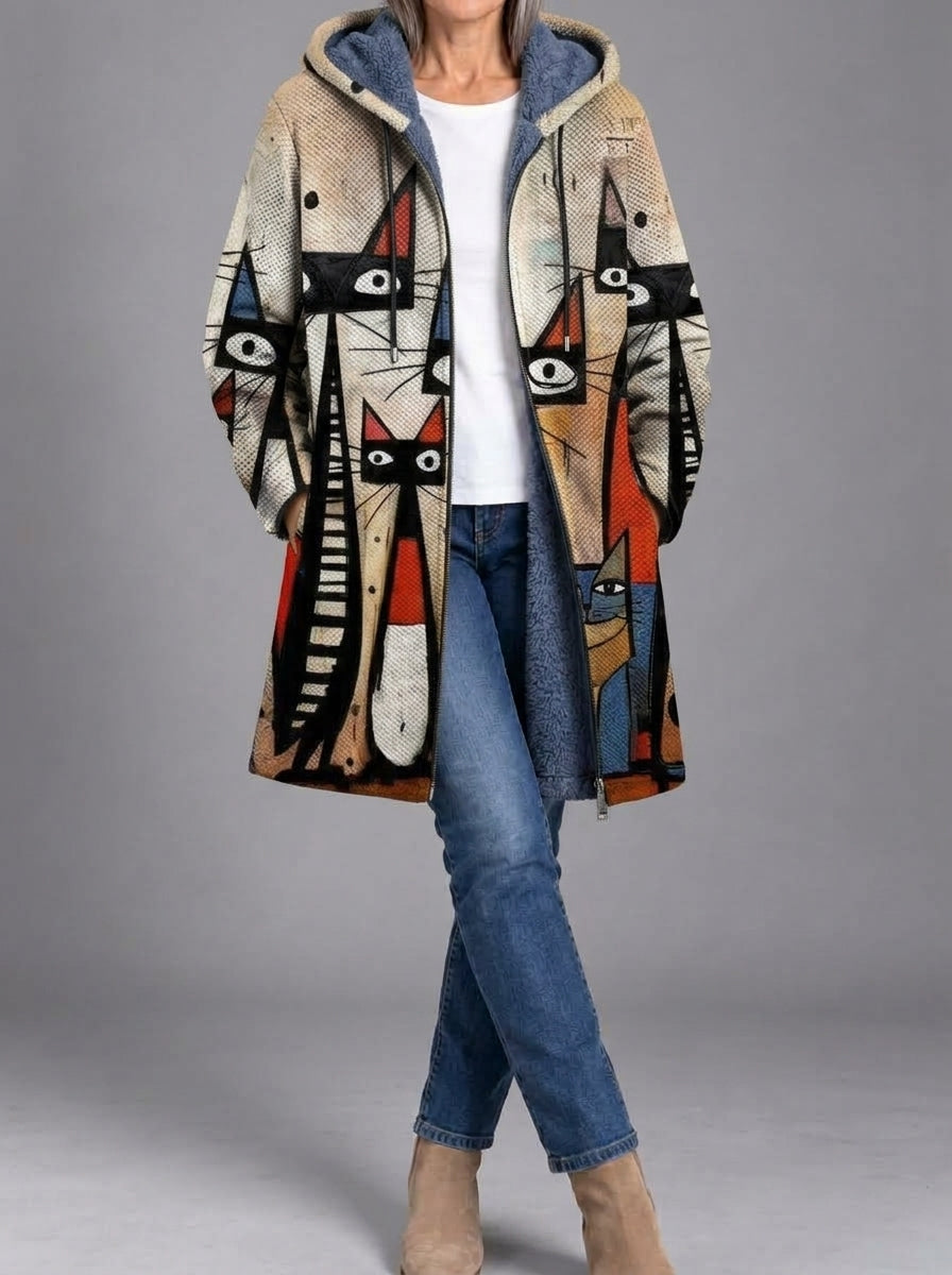 Lorraine | Manteau en maille artistique