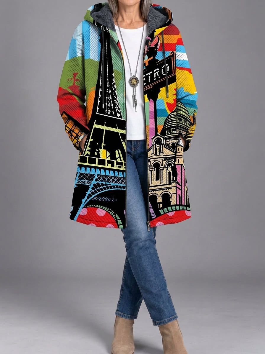 Morgane | Manteau en maille artistique