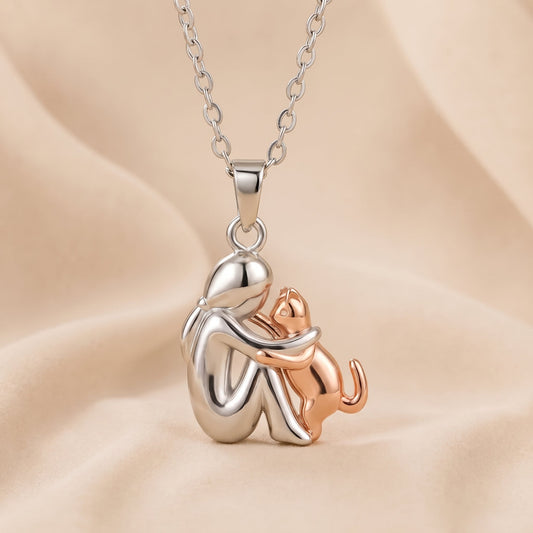 L'Étreinte Éternelle | Collier femme et chat