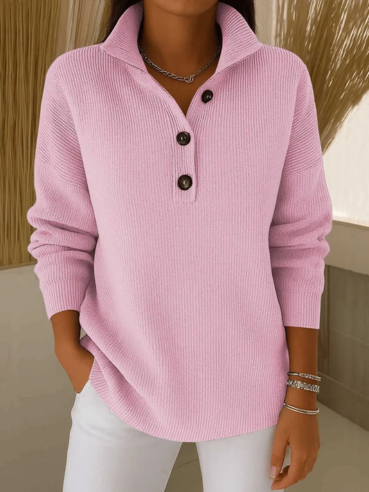 Fleurette | Pull polo à col V
