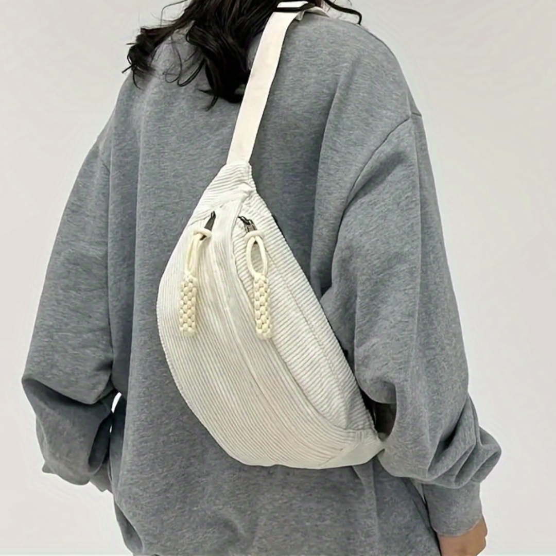 Petra | Bolso de Hombro Terciopelo de Canalé