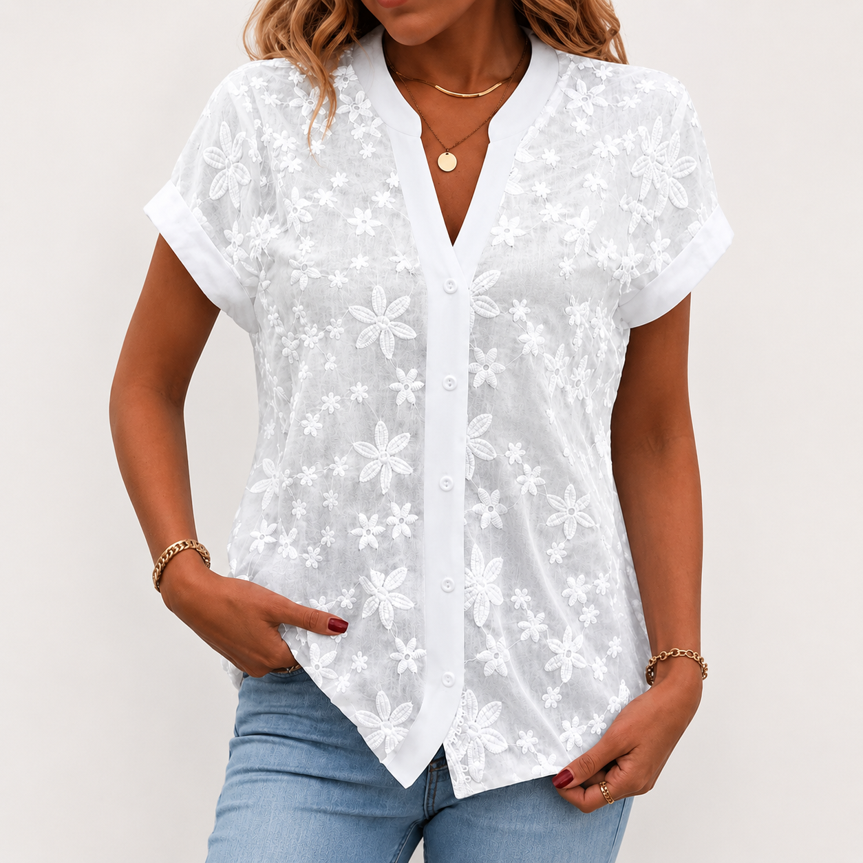 Siena | Blusa Bordada de Algodón™