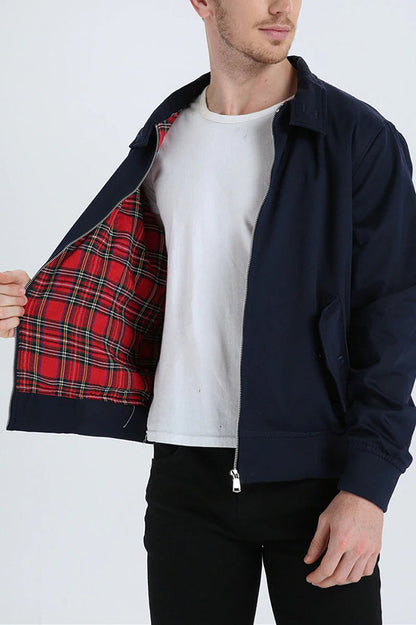 Hugo | Veste Harrington doublure tartan