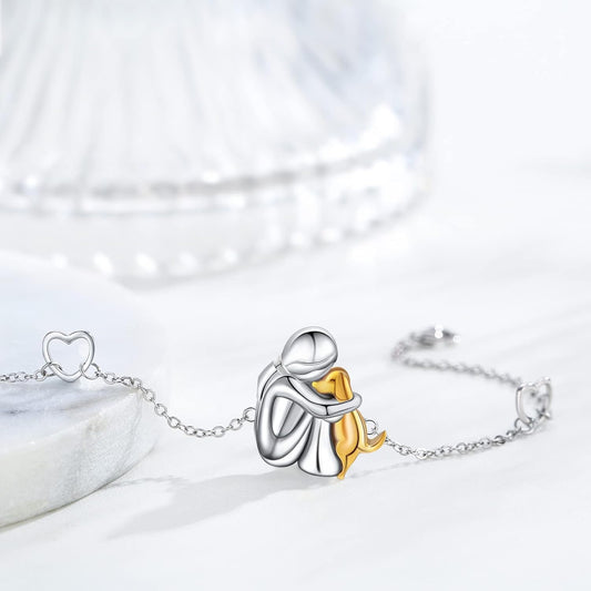 L'Étreinte Éternelle | Bracelet réglable chien