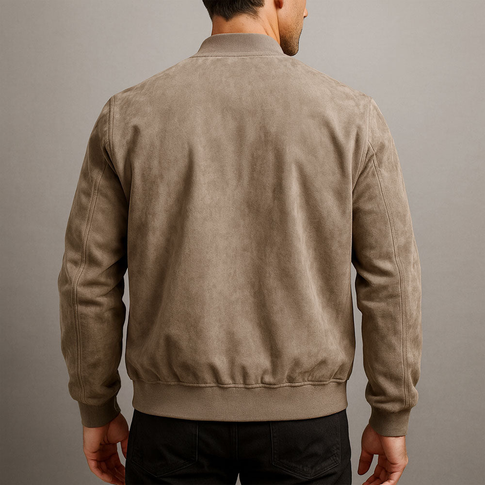 Valère | Veste boutonnée effet daim