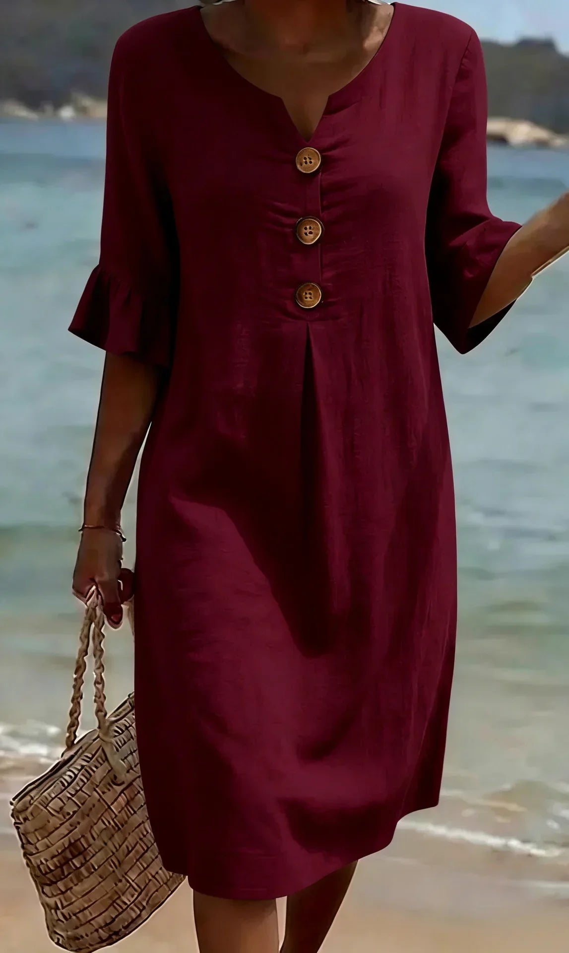Ludovica | Vestido Elegante de Lino™