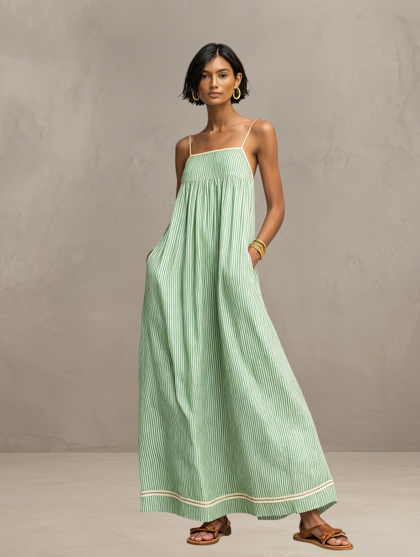 Pamela | Vestido Largo Fluido de Verano™