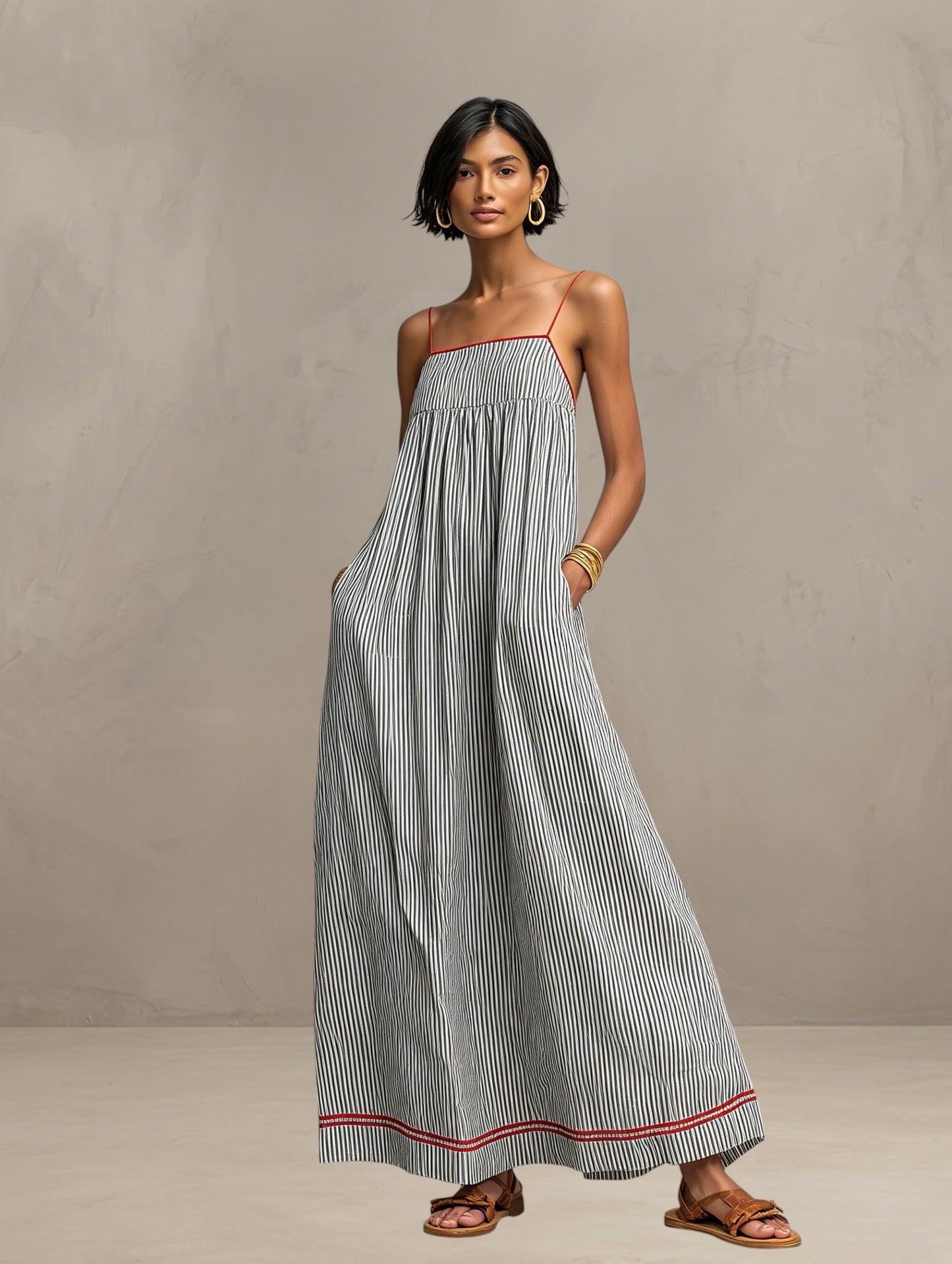 Pamela | Vestido Largo Fluido de Verano™