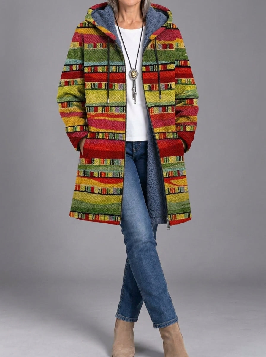 Hermine | Manteau en maille artistique