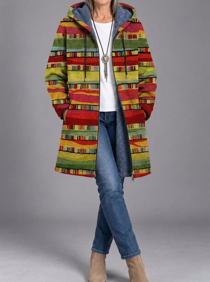 Hermine | Manteau en maille artistique