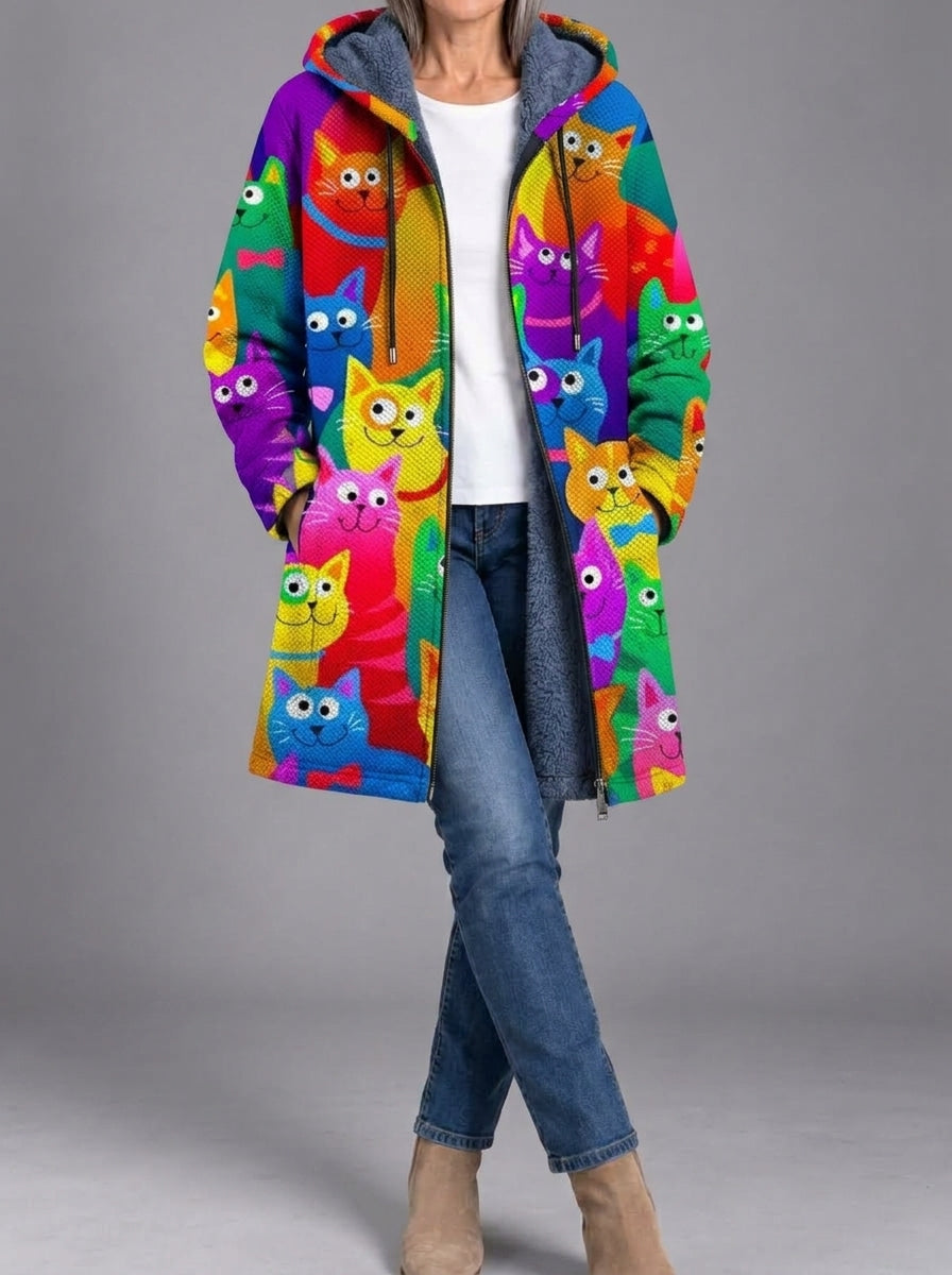 Ernestine | Manteau en maille artistique