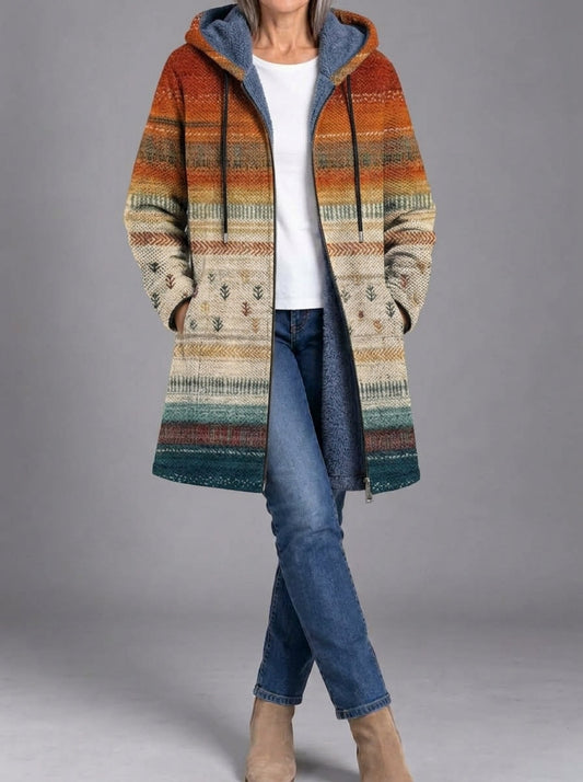 Géraldine | Manteau en maille artistique