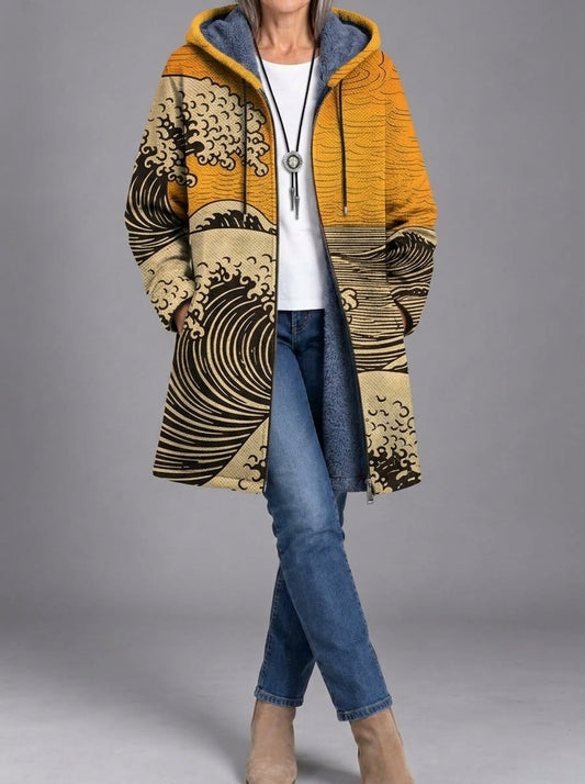 Priscille | Manteau en maille artistique