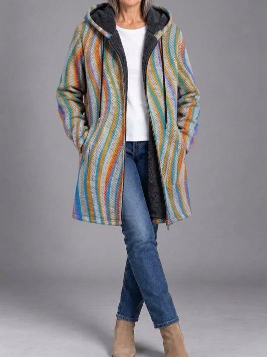 Sixtine | Manteau en maille artistique