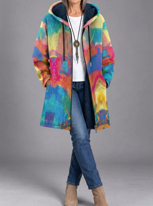 Joëlle | Manteau en maille artistique