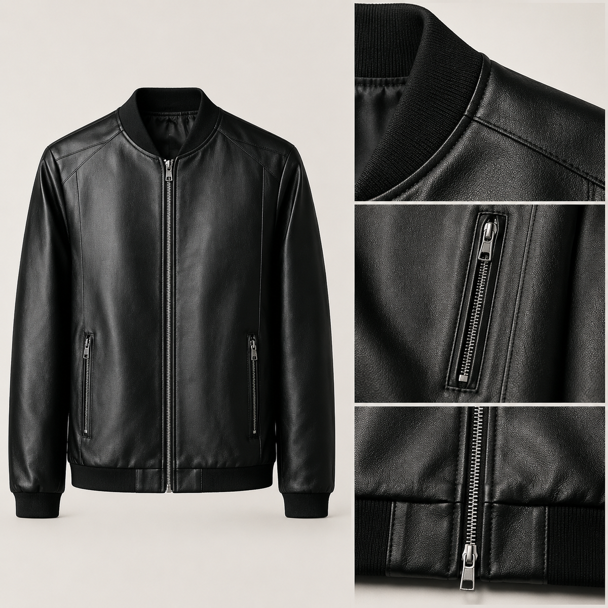 Dominique | Blouson bomber effet cuir