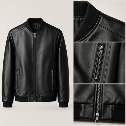 Dominique | Blouson bomber effet cuir