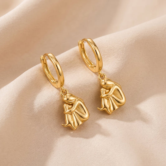 L'Étreinte Éternelle | Boucles d'oreilles femme et chien