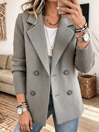 Clémentine – blazer élégant à manches en maille