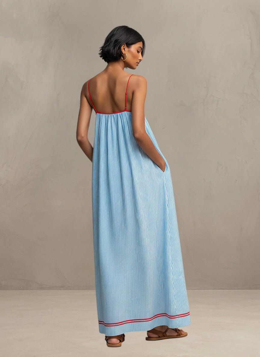 Pamela | Vestido Largo Fluido de Verano™