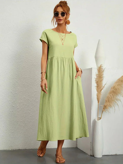 Gabriela | Vestido Medio Fluido de Elegancia Atemporal™