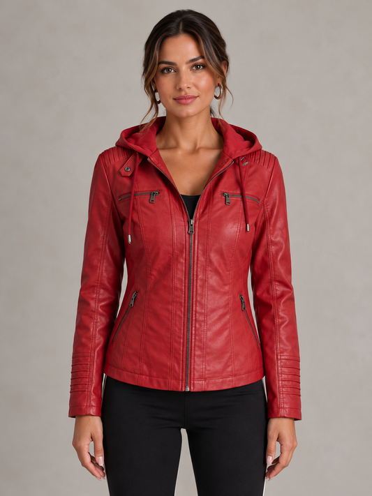 Sylviane | Veste en cuir résistante et élégante