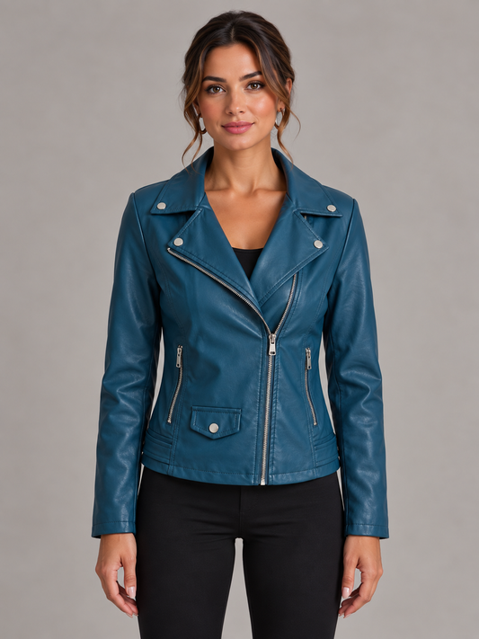 Nicole | Veste en cuir résistante et élégante