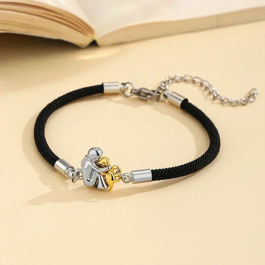 L'Étreinte Éternelle | Bracelet pendentif chien