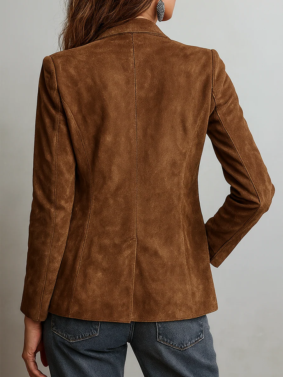 Marcelle – blazer vintage marron, vue 2