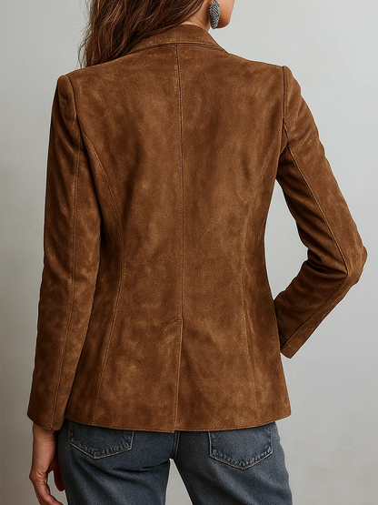 Marcelle – blazer vintage marron, vue 2