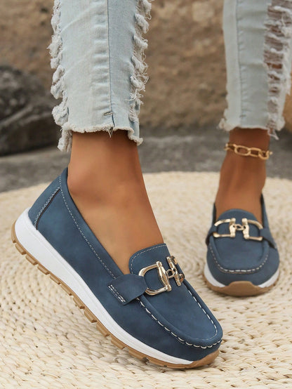 Danaé | Mocassins femme à plateforme et boucle