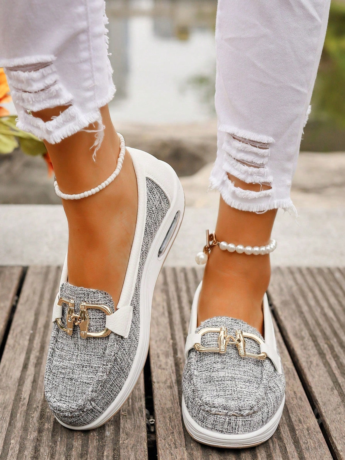Danaé | Mocassins femme à plateforme et boucle