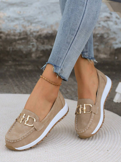 Danaé | Mocassins femme à plateforme et boucle