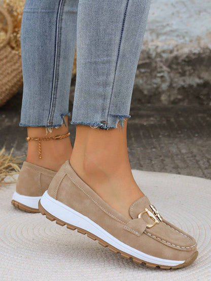Danaé | Mocassins femme à plateforme et boucle