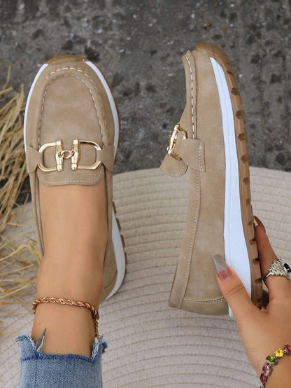 Danaé | Mocassins femme à plateforme et boucle