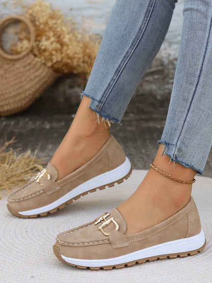 Danaé | Mocassins femme à plateforme et boucle