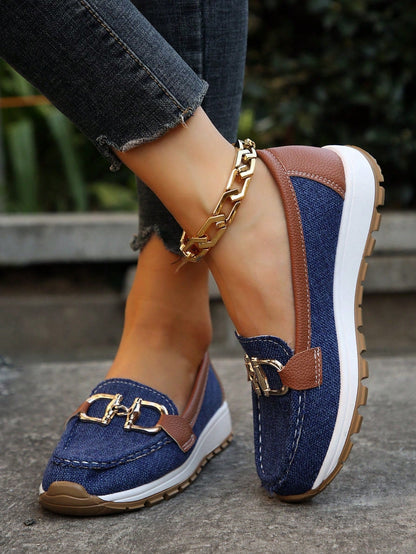Danaé | Mocassins femme à plateforme et boucle