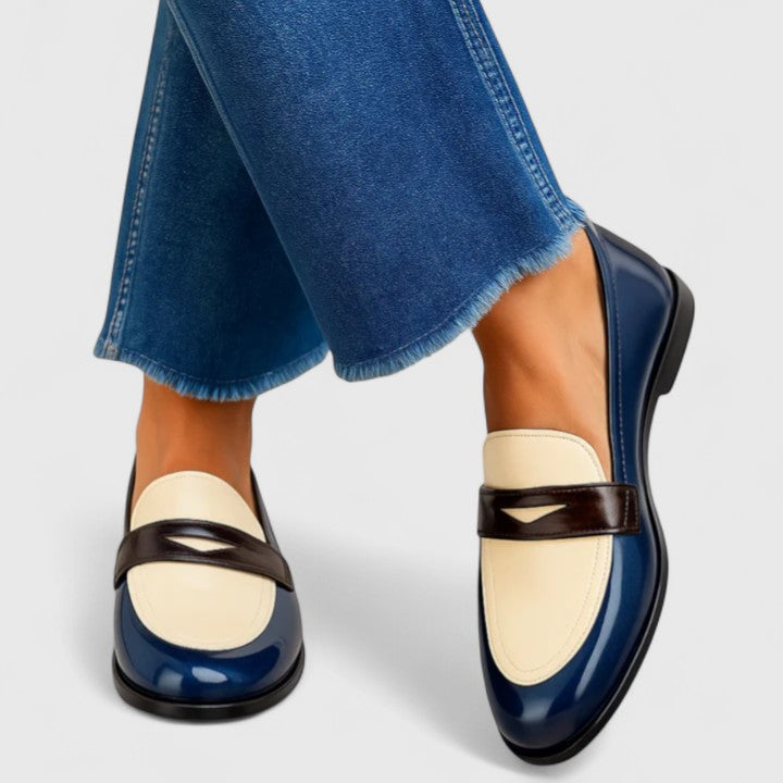 Françoise | Mocassins bicolores femme