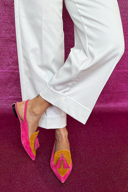 Lorène | Ballerines femme à franges et bride
