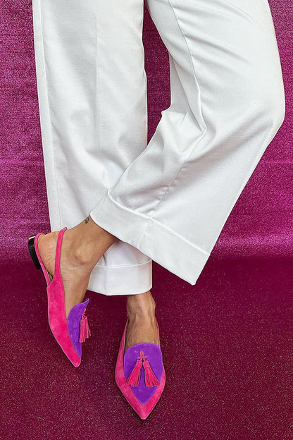 Lorène | Ballerines femme à franges et bride