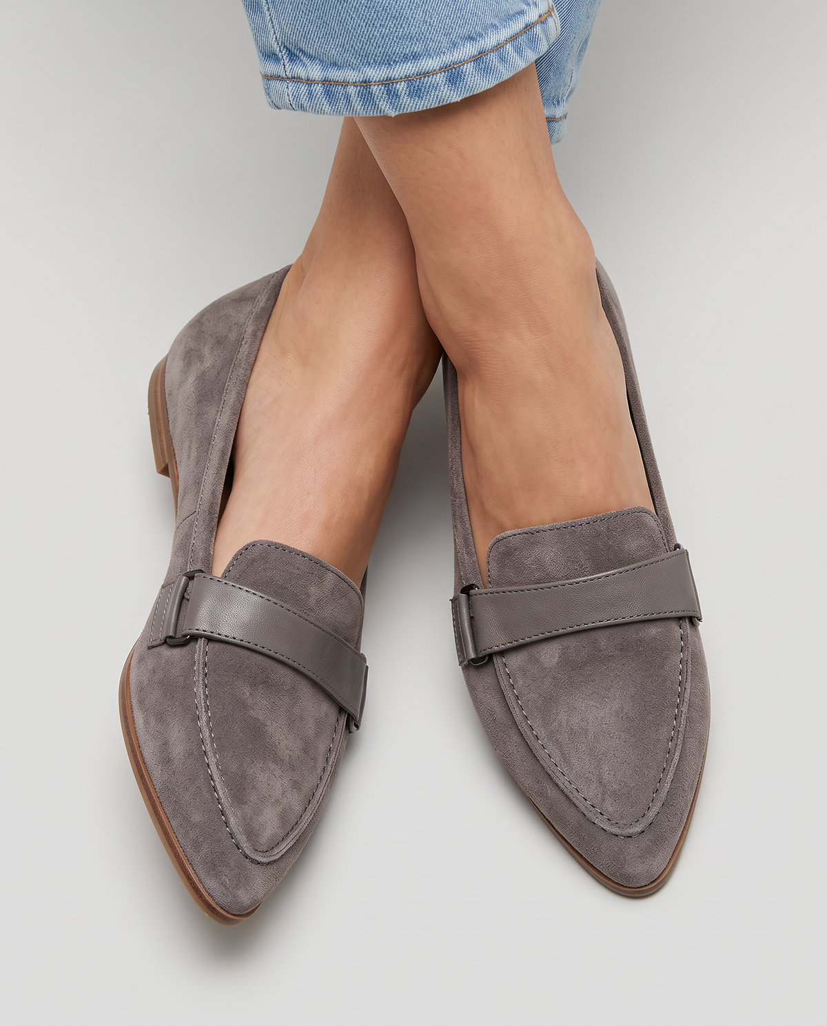 Solène | Mocassin pointu à large bride