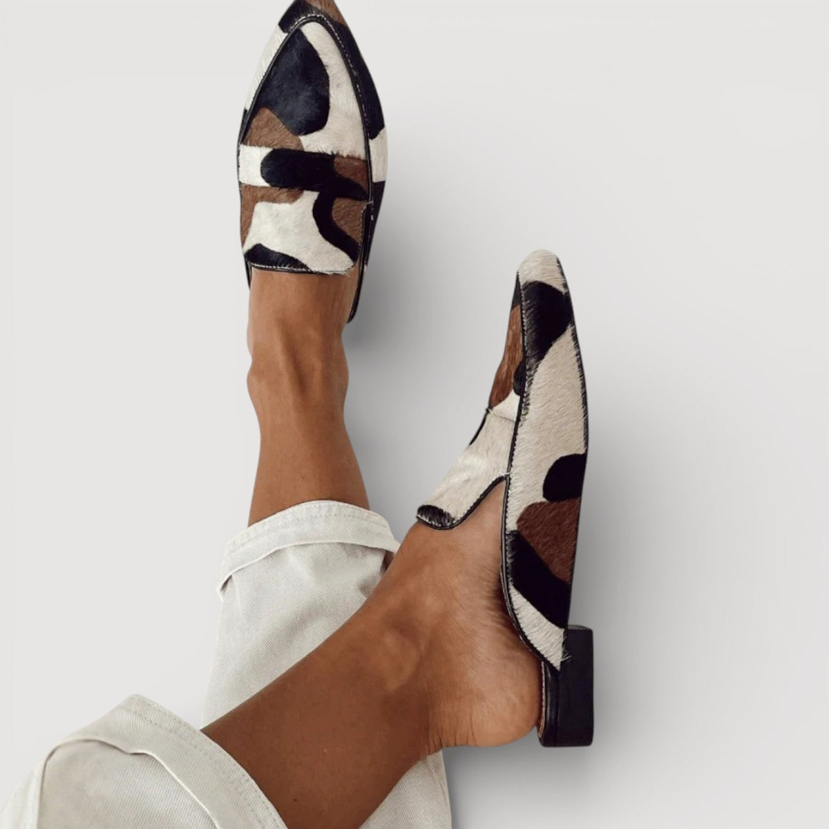 Marie | Mocassins confortables imprimé vache