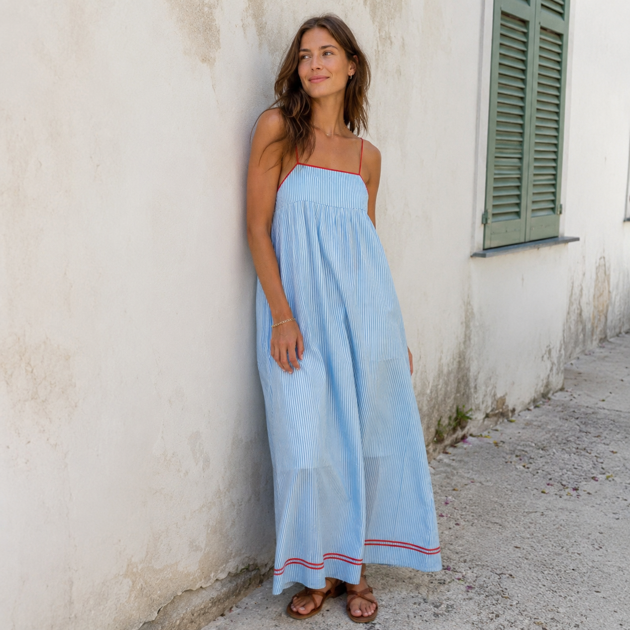 Pamela | Vestido Largo Fluido de Verano™