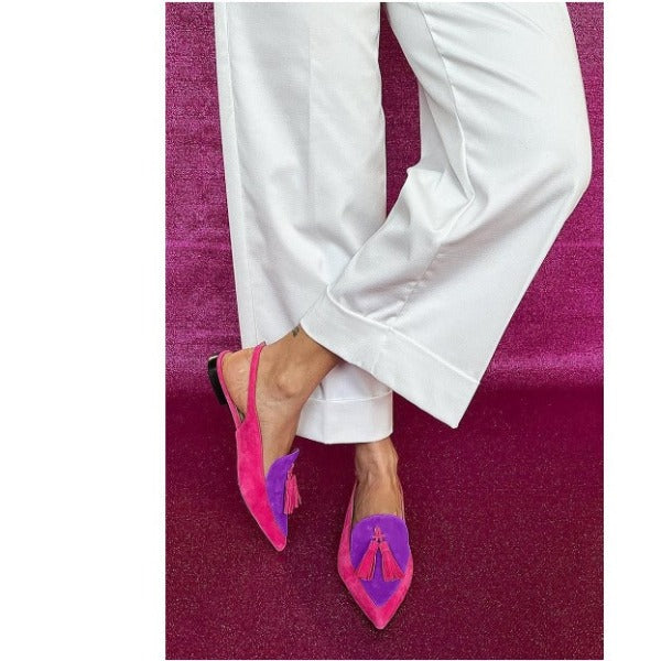 Hélène | Slingback fuchsia et violet
